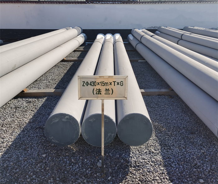 宁蒗430×15米×T×G砼电力电杆